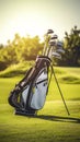 Perfect Summer Day at the Golf Course with Sharp Landscape Details and Dreamy Silhouette