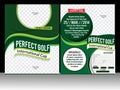 Perfect golf flyer template Royalty Free Stock Photo