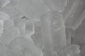 Ice cube isolated background, closeup ice water texture Royalty Free Stock Photo