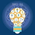 Perfect idea poster Royalty Free Stock Photo