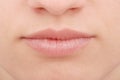 Perfect Lips. Girl Mouth close up Royalty Free Stock Photo