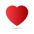 Heart Icon Vector in Flat Design