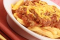 Perfect made chili fries Royalty Free Stock Photo