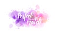 Perfect match - handwritten calligraphy Royalty Free Stock Photo