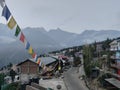 Perfect morning shot of rekong peo in himachal pradesh in India