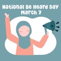 The perfect National Be Heard Day vector design for celebrating National Be Heard Day