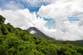 The perfect peak of the active and young Izalco volcano seen fro Royalty Free Stock Photo