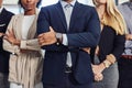 The perfect picture of professionalism. a group of confident and diverse young businesspeople working together in a Royalty Free Stock Photo