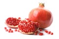Perfect pomegranate isolated Royalty Free Stock Photo