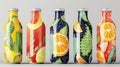 The perfect product label for beverages with a bold and eyecatching design that will stand out on shelves