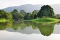 Perfect reflection at Taiping Lake Royalty Free Stock Photo