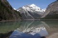 Mount Robson Provincial Park, Canadian Rocky Mountains Reflection of Whitehorn Mountain in Kinney Lake, British Columbia, Canada Royalty Free Stock Photo