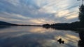 Clouds on the water