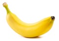 Perfect ripe yellow banana isolated on white background