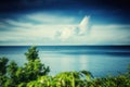 Perfect sea landscape, paradise background, holiday, vacation. G