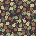 Perfect seamless pattern with stylish roses