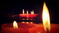 PERFECT SHADES OF CANDLE LIGHTS, NO EDITS Royalty Free Stock Photo