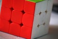 Cube taken shot with background blurred