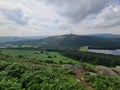 Perfect sightseing of water, hill, and nature Royalty Free Stock Photo