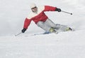 Perfect skiing downhill Royalty Free Stock Photo