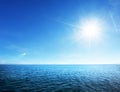 perfect sky and ocean Royalty Free Stock Photo