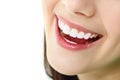 Perfect smile with healthy tooth of cheerful teen girl isolated Royalty Free Stock Photo