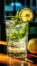 The Perfect Spring Evening Refresher: Glass of Deep Lemon Mint