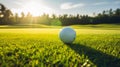 Perfect Summer Day at the Golf Course with Sharp Landscape Details and Dreamy Silhouette