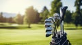 Perfect Summer Day at the Golf Course with Sharp Landscape Details and Dreamy Silhouette