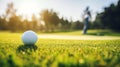 Perfect Summer Day at the Golf Course with Sharp Landscape Details and Dreamy Silhouette