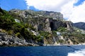 A Perfect sunny day at Conca dei Marini Beach - Amalfi Coast Royalty Free Stock Photo