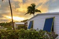 Perfect sunset and beach shack Royalty Free Stock Photo