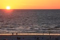 Perfect Sunset On Ocean in Gulf of Mexico