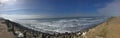 Panoramic views of Ocean beach breaks bayarea San francisco CALifornia Royalty Free Stock Photo