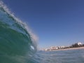 Perfect surfing wave in Rio de Janeiro Royalty Free Stock Photo