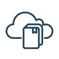 Cloud book icon. Cloud Computing Icon.