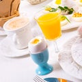 Perfect table with colorful table decorations for Easter Royalty Free Stock Photo