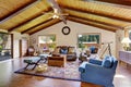 Perfect traditional living room with beautiful decor.