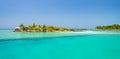 Perfect tropical island Maldives paradise beach Beautiful tropical beach Royalty Free Stock Photo