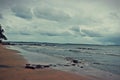 Perfect view of beach In Goa in India, the colours of sky make it seem so perfect Royalty Free Stock Photo