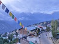 The perfect view of rekong peo in himachal pradesh in India