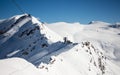 Zermatt rote nase stockhorn mountain winter snow landscape Swiss Alps Royalty Free Stock Photo