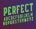 Perfect volumetric alphabet. Urban 3d font. Isolated english alphabet