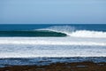 The perfect wave breaking at the iconic Bells Beach Victoria Australia Royalty Free Stock Photo