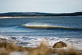 Perfect wave on a sunny day with foreground background bohkeh Royalty Free Stock Photo