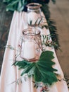 Perfect wedding decoration. Flower table decorations for wedding