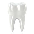 Perfect White Tooth: 3D Render of a Single Human Molar Royalty Free Stock Photo