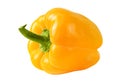 A perfect yellow bellpepper isolated on white