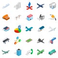 Perfecting icons set, isometric style