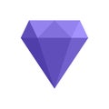 Perfection gemstone icon flat isolated vector
